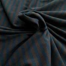 Load image into Gallery viewer, Harlow Rib Jersey: Teal / Mocha