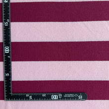 Load image into Gallery viewer, Harlow Rib Jersey: Burgandy / Blush