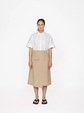 Load image into Gallery viewer, Asymmetric Midi Skirt by The Assembly Line