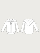 Load image into Gallery viewer, Scarf Collar Shirt by The Assembly Line