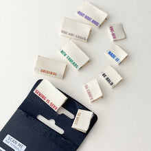 Load image into Gallery viewer, KATM Woven Label Multi Pack - 10 Metallic Side Seam Labels (Limited Edition)