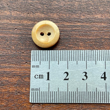 Load image into Gallery viewer, Two Hole Rimmed Wooden Button