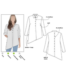 Load image into Gallery viewer, Crystal Over-Shirt by StyleArc