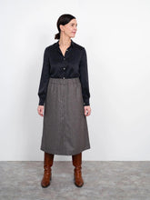 Load image into Gallery viewer, A-line Midi Skirt by The Assembly Line