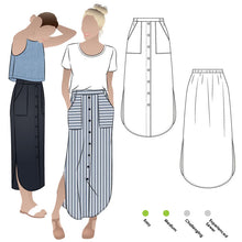 Load image into Gallery viewer, Indigo Maxi Skirt by StyleArc