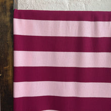 Load image into Gallery viewer, Harlow Rib Jersey:  Burgandy / Blush
