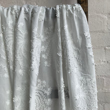 Load image into Gallery viewer, Whispering Fern Embroidered Cotton Voile – Natural White

