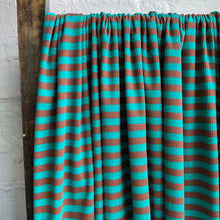 Load image into Gallery viewer, Harlow Rib Jersey: Jade / Chestnut
