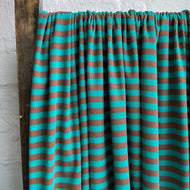 Harlow Rib Jersey: Jade / Chestnut