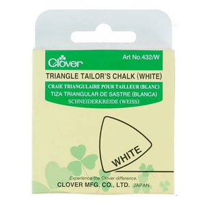 Clover Triangle Tailor's Chalk - White