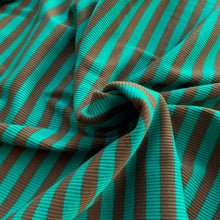 Load image into Gallery viewer, Harlow Rib Jersey: Jade / Chestnut
