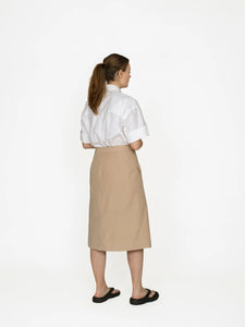 Asymmetric Midi Skirt by The Assembly Line
