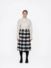 Load image into Gallery viewer, Asymmetric Midi Skirt by The Assembly Line
