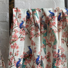 Load image into Gallery viewer, Radcliffe Ramie - Posing Peacocks
