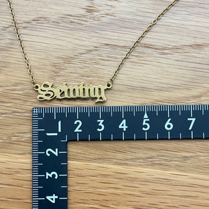 Sewing Necklace