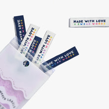 Load image into Gallery viewer, KATM Woven Label Pack - Made With Love + Swear Words
