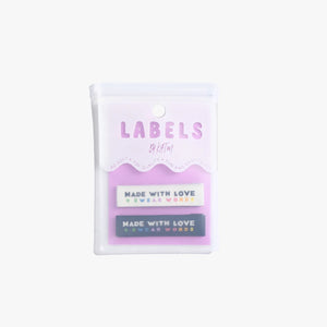 KATM Woven Label Pack - Made With Love + Swear Words