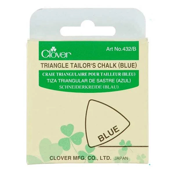 Clover Triangle Tailor's Chalk - Blue