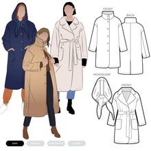 Load image into Gallery viewer, Gracie Coat &amp; Headscarf by StyleArc
