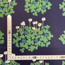 Load image into Gallery viewer, Paper Daisies - Navy - Remnant 50cm x 110cm
