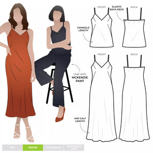 Kingsley Bias Cut Dress & Cami by StyleArc