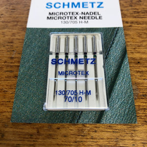 Schmetz Sewing Machine Needles - Microtex - 70/10