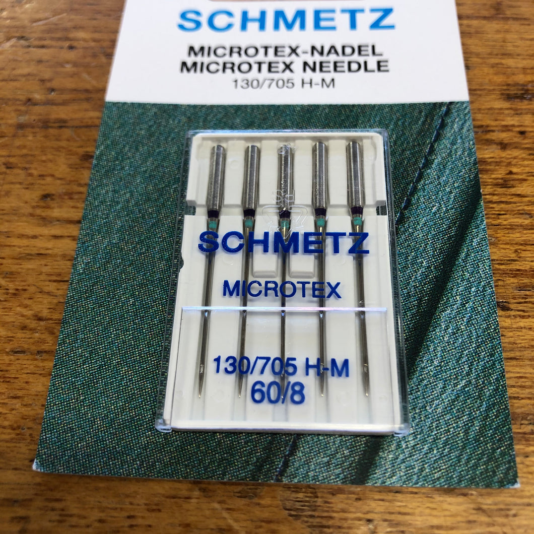 Schmetz Sewing Machine Needles - Microtex - 60/8