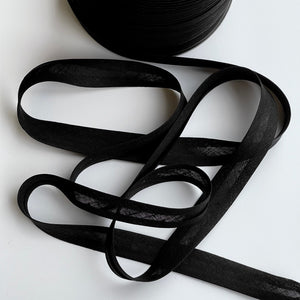 Bias Binding - Linen - Black
