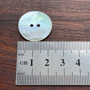 Two Hole Shell Button - Natural Akoya