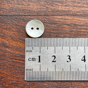 Two Hole Shell Button - Natural Akoya