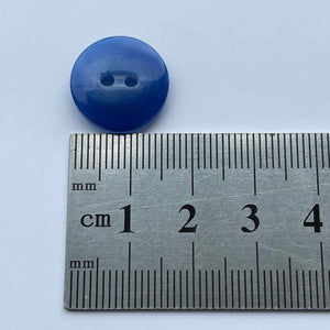 Two Hole Acrylic Button - Cobalt