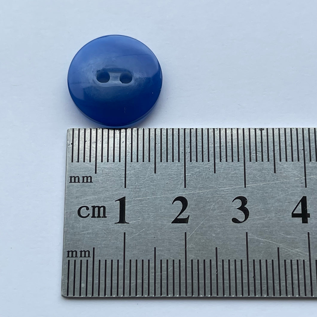 Two Hole Acrylic Button - Cobalt