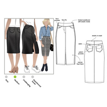 Load image into Gallery viewer, Charlie Stretch Woven Skirt by StyleArc
