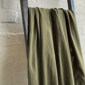 Wallis Double Gauze - Olive
