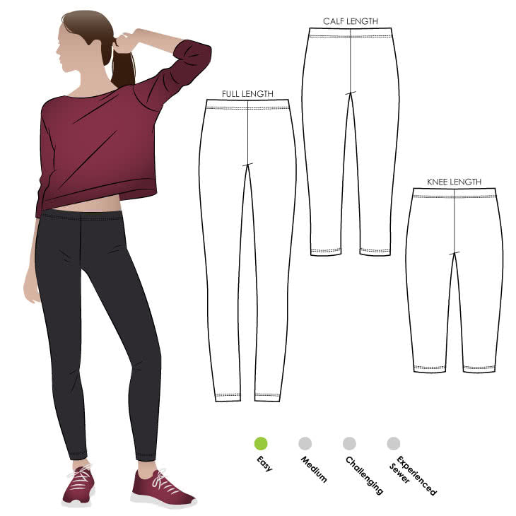 Laura Knit Leggings by StyleArc