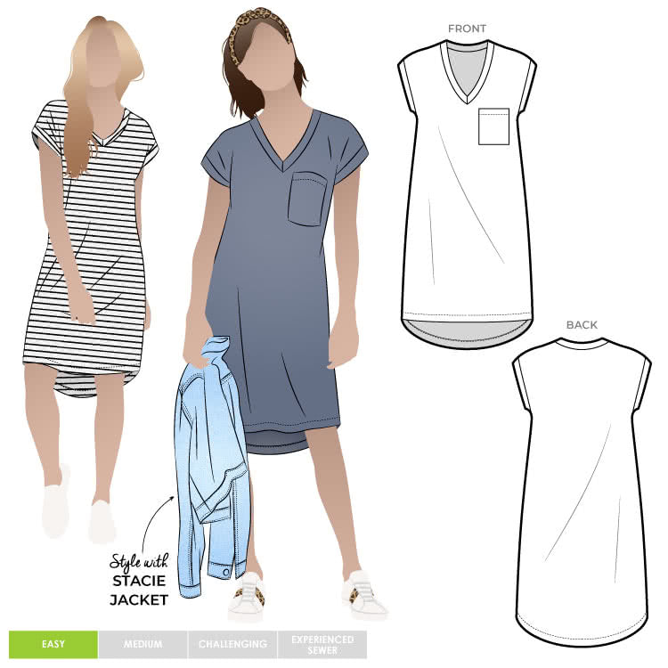 Richie Knit Tunic/Dress by StyleArc