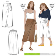 Rona Wrap Skirt by StyleArc